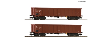 Roco 6680015 - TT - 2-tlg. Set Offene Güterwagen, ČSD, Ep. IV